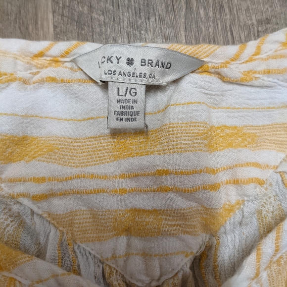 Lucky Brand high Low Hemline sleeveless top - Picture 6 of 7